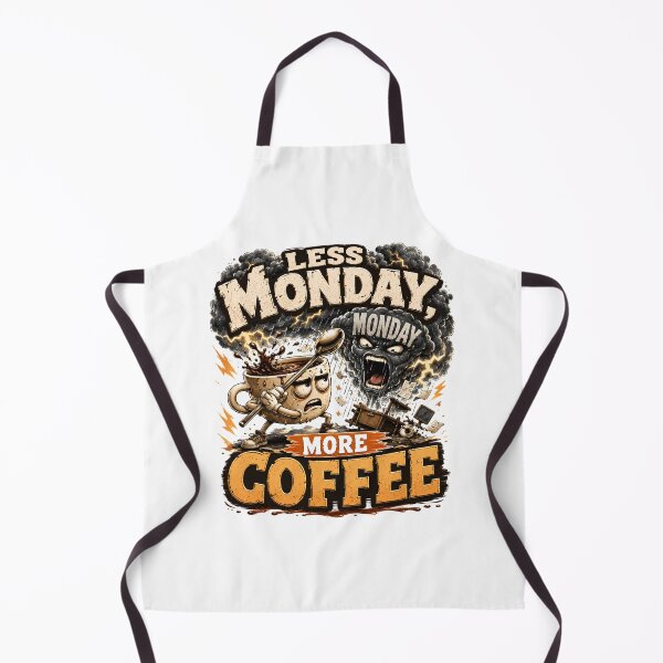 Item preview, Less Monday More Coffee Funny Quote designed and sold by pradeepvisuals.