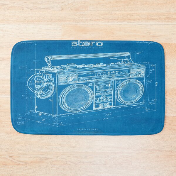 Item preview, 1980s Boombox Blueprint designed and sold by HAYA6395.