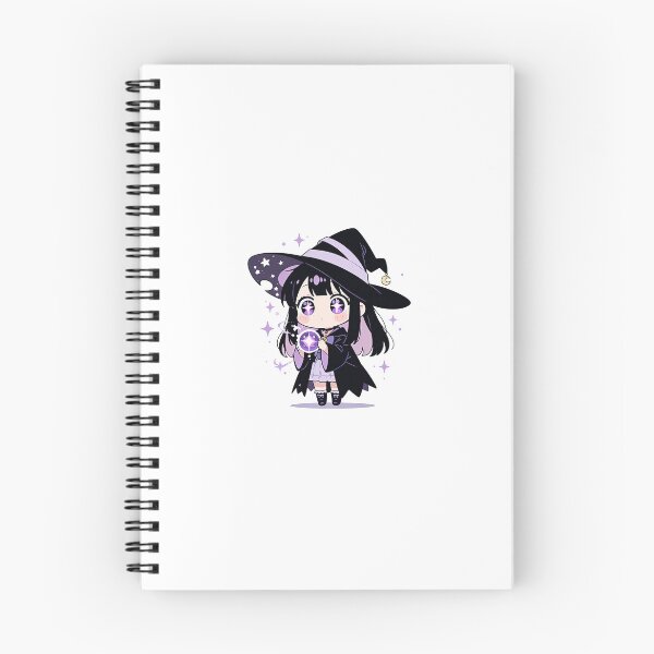 Item preview, Cute Witch Chibi Anime Girl with Moon designed and sold by MadeByVoid.