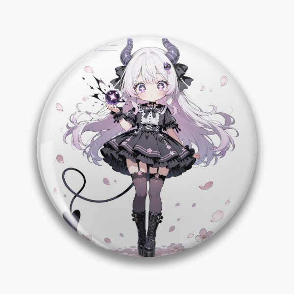 Item preview, Dark Gothic Anime Chibi Demon Girl designed and sold by MadeByVoid.