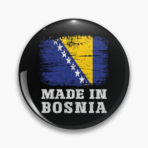 Item preview, Made In Bosnia - Vintage Distressed Bosnian Flag Pride designed and sold by Dmetalx Art Apparel.
