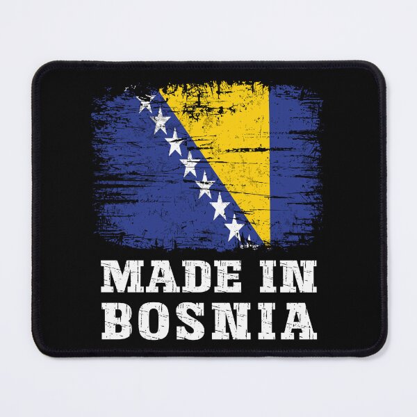 Item preview, Made In Bosnia - Vintage Distressed Bosnian Flag Pride designed and sold by Dmetalx Art Apparel.