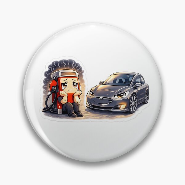 Item preview, Sad EV Car - Funny Electric Vehicle Bumper Sticker designed and sold by SNC3421.