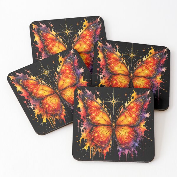Item preview, Magical Fire Magic Butterfly Watercolour Tshirt designed and sold by Starlett Designs.
