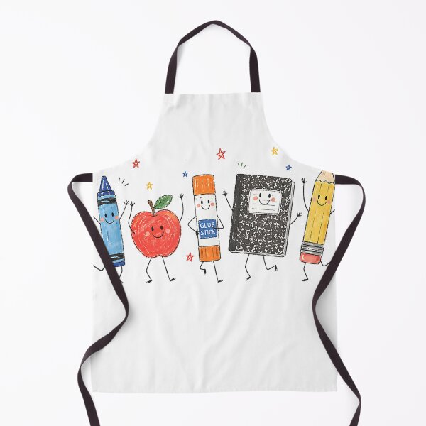 Item preview, Teacher Back to School Cute School Crayon Apple Pencil T-Shirt designed and sold by DArtfulStudio.