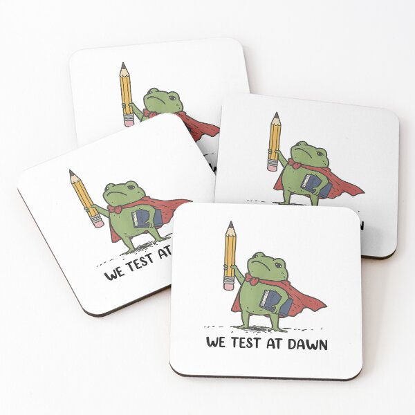 Item preview, Teacher Frog We Test At Dawn Test Day Coordinator Final Exam T-Shirt designed and sold by Othinus.