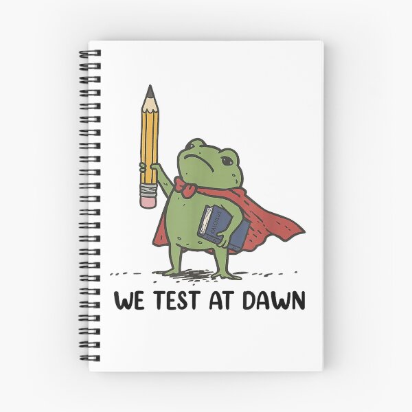 Item preview, Teacher Frog We Test At Dawn Test Day Coordinator Final Exam T-Shirt designed and sold by Othinus.
