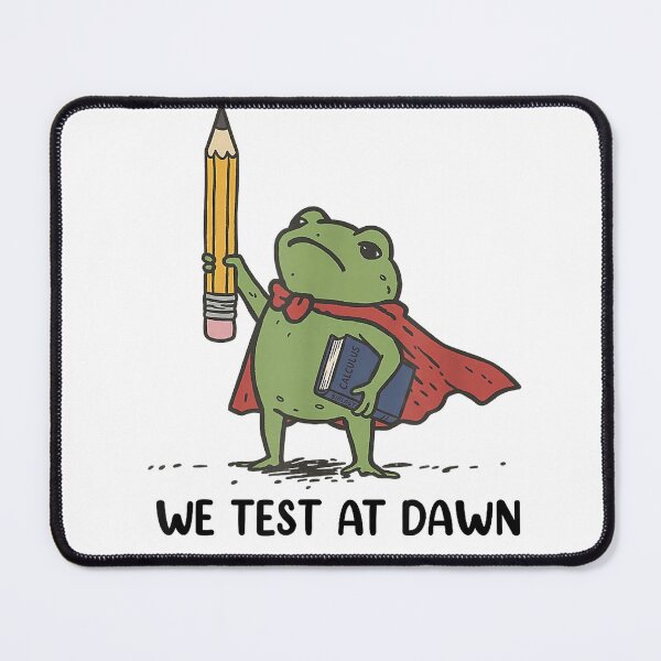 Item preview, Teacher Frog We Test At Dawn Test Day Coordinator Final Exam T-Shirt designed and sold by Othinus.
