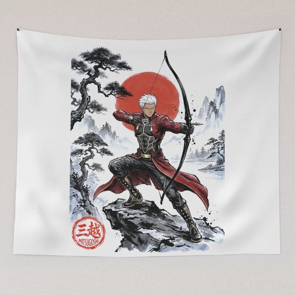 Item preview, Archer Sumi-e designed and sold by Mitsugoshi.