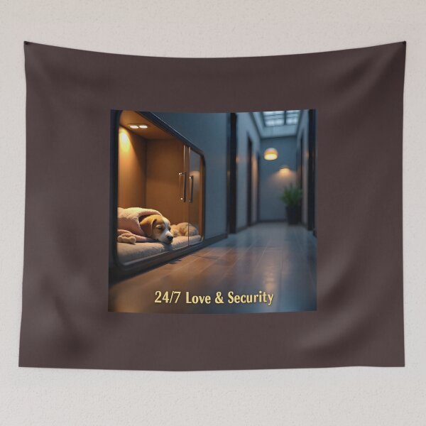 Item preview, Overnight Pet Boarding 24/7 Security: Luxury Dog Hotel Suite Ad Banner designed and sold by Creative-RE.