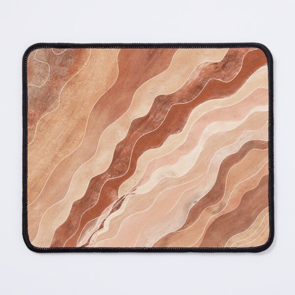 Item preview, Abstract Terracotta Wavy Pattern Textured Earth Tone Art⁠ designed and sold by Witsnu7356.