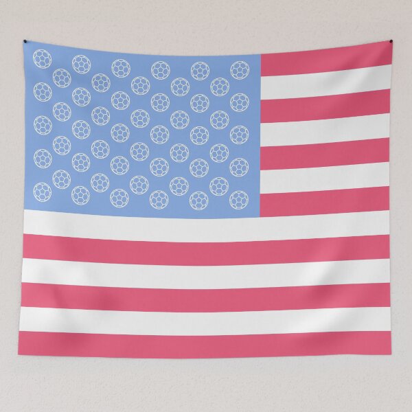 Item preview, USA Soccer Flag — American Flag Soccer Ball Stars Pattern | Soccer Fan Gift, Patriotic Football Tee designed and sold by ArtofDari.