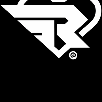 Artwork thumbnail, Angular White Letter R Monogram Interlocking by MJ69Designs