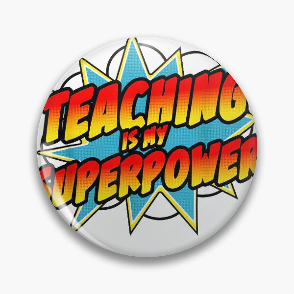 Item preview, Teaching Is My Superpower  Retro Comic Teacher T-Shirt designed and sold by ‘Nothing Scares Me’ Store.
