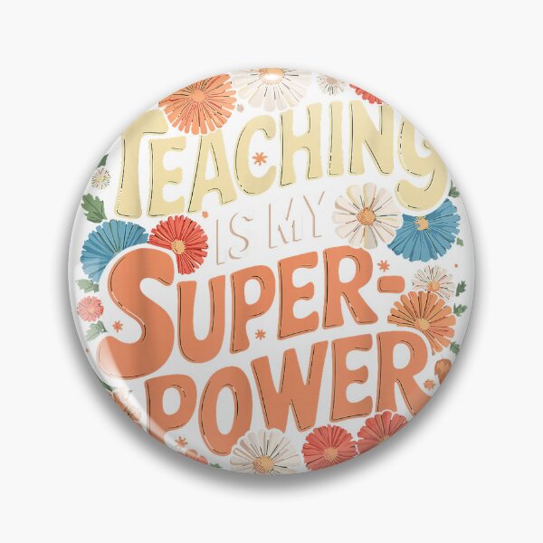 Item preview, Teaching Is My Superpower Retro Teacher T-Shirt designed and sold by SavsMerch.