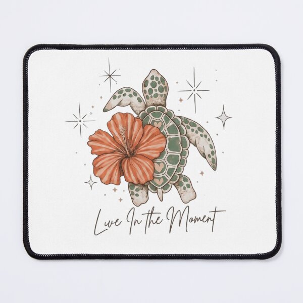 Item preview, Live In Moment Sea Turtle Hibiscus Flower designed and sold by calavonaOOP.