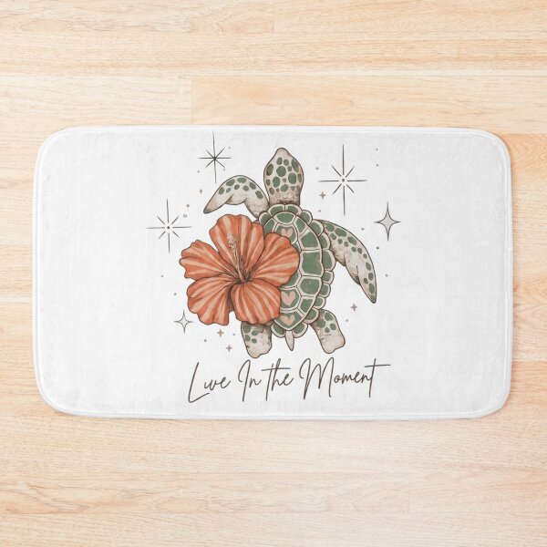 Item preview,  Live In Moment Sea Turtle Hibiscus Flower designed and sold by calavonaOOP.