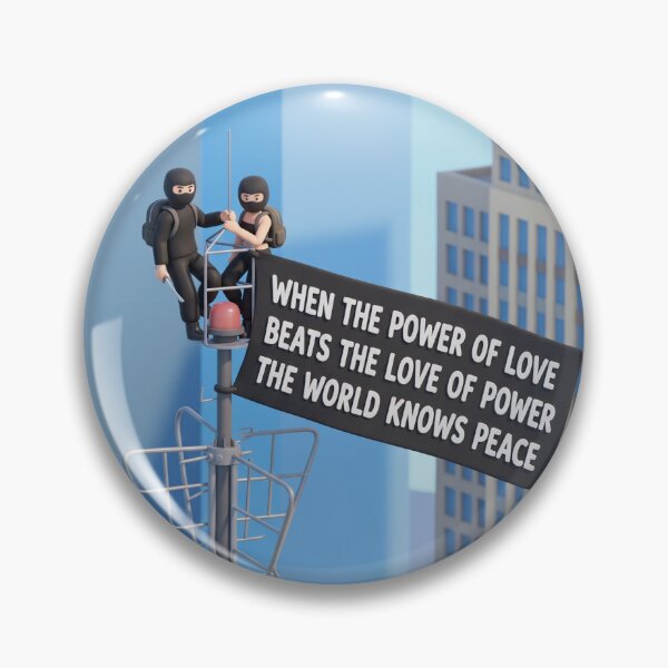 Item preview, Viral Rooftop Proposal 3D Sticker | Skyscraper Power of Love Quote designed and sold by ravikiran2195.