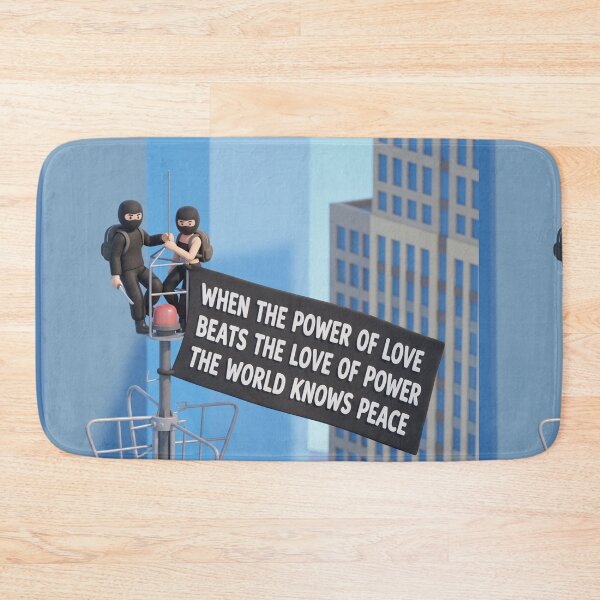 Item preview, Viral Rooftop Proposal 3D Sticker | Skyscraper Power of Love Quote designed and sold by ravikiran2195.