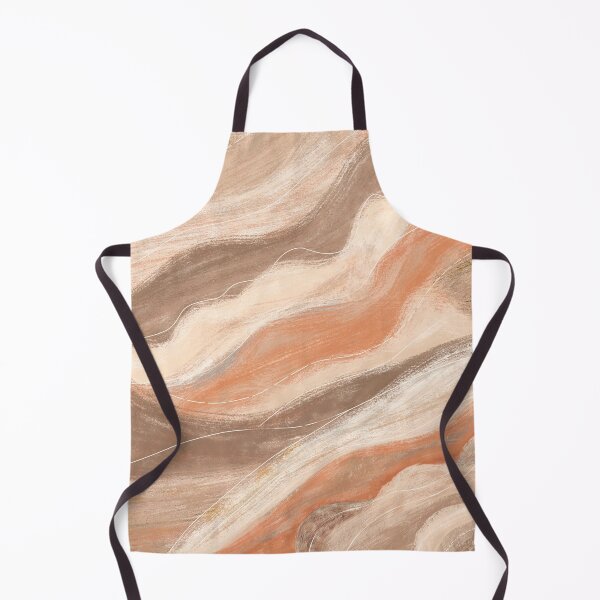 Item preview, Abstract Terracotta Brush Strokes Earth Tone Pattern designed and sold by Witsnu7356.