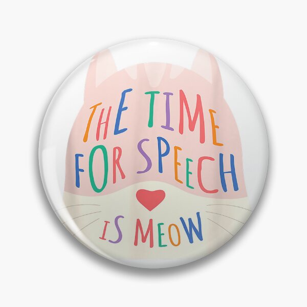 Item preview, The Time for Speech is Meow Speech Therapist Cat Men Women Kids T-Shirt designed and sold by KTY-NUSS.