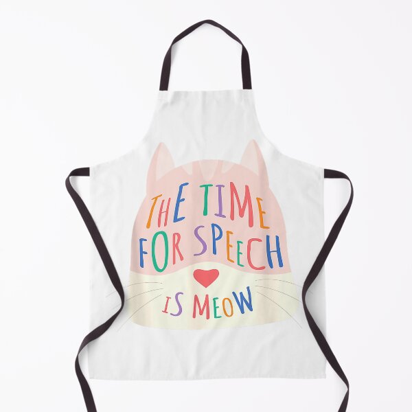 Item preview, The Time for Speech is Meow Speech Therapist Cat Men Women Kids T-Shirt designed and sold by KTY-NUSS.