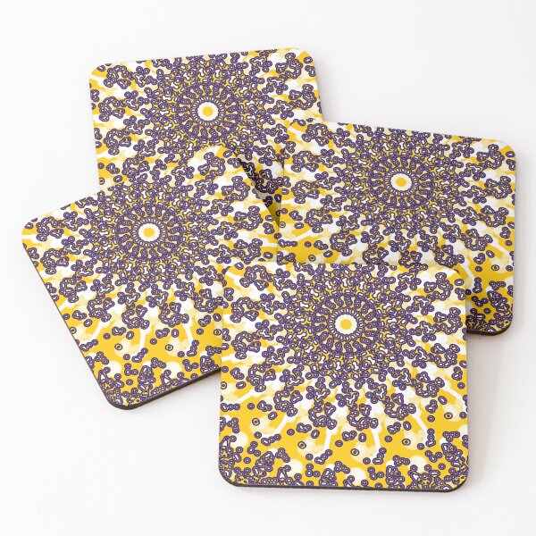 Item preview, Purple Bubble Sunburst Abstract Mastard. designed and sold by Yenday.