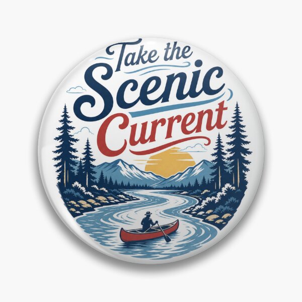 Item preview, Scenic Current - Vintage Lake Life designed and sold by GoverArt.