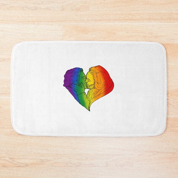 Item preview, Heart kiss pride colour designed and sold by Robinbadfellow.