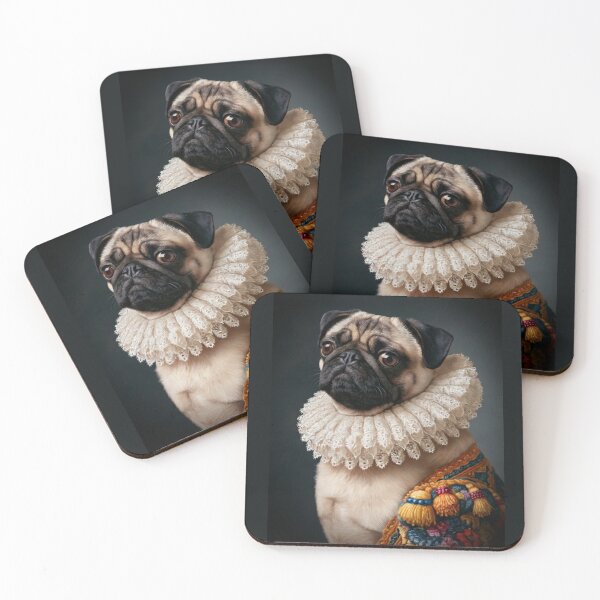Item preview, The Royal Pug - Baroque Style Pet Portrait Painting designed and sold by Artmugic.