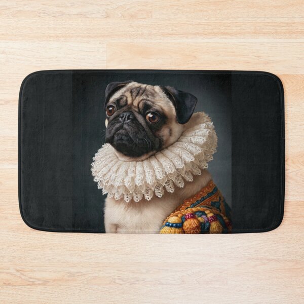 Item preview, The Royal Pug - Baroque Style Pet Portrait Painting designed and sold by Artmugic.