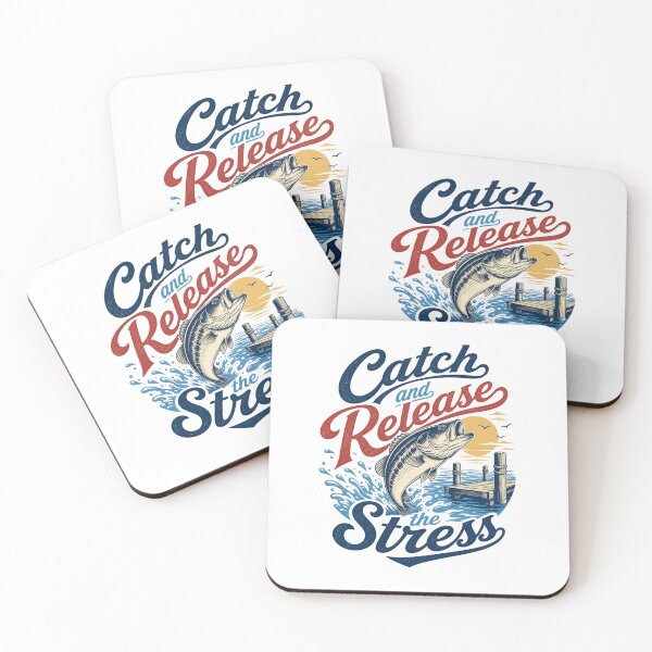 Item preview, Catch and Release the Stress - Vintage Lake Life designed and sold by GoverArt.