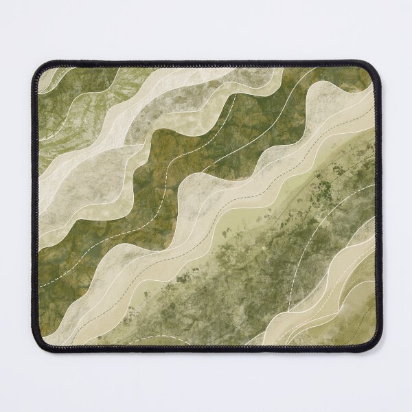 Item preview, Abstract Sage Green Wavy Pattern Textured Wall Art designed and sold by Witsnu7356.
