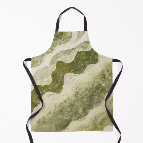 Item preview, Abstract Sage Green Wavy Pattern Textured Wall Art designed and sold by Witsnu7356.