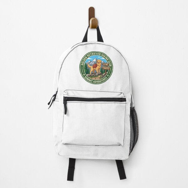 Item preview, Golden Retriever Hiking Club Mountain Backpacking designed and sold by PictoVibe.