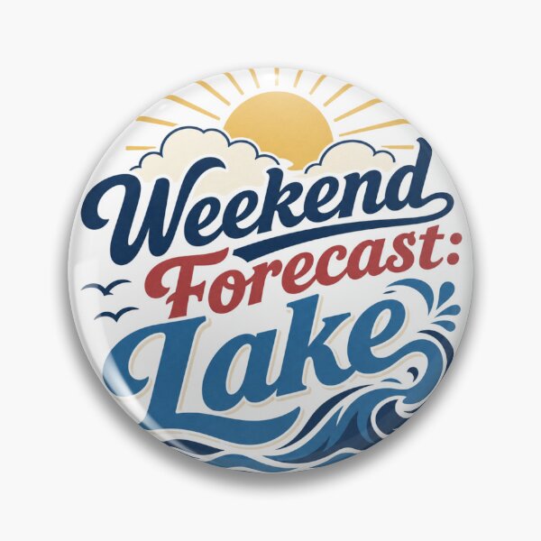 Item preview, Weekend Forecast Lake - Vintage Lake Life designed and sold by GoverArt.