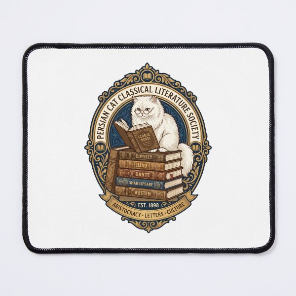 Item preview, Persian Cat Classical Literature Society Reading Book designed and sold by PictoVibe.