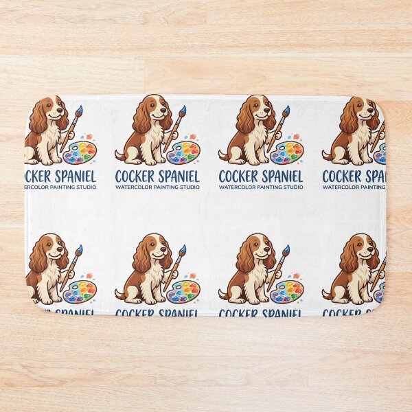 Item preview, Cocker Spaniel Watercolor Painting Artist Palette designed and sold by PictoVibe.