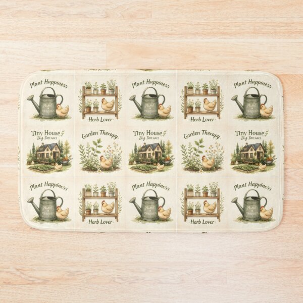 Item preview, Cozy Tiny Cottage Botanical Watercolor designed and sold by Spirit of Siam.