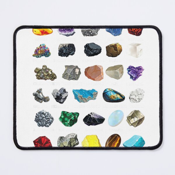 Item preview, Types of Rocks & Minerals Gemology & Geology Educational T-Shirt designed and sold by Voila-creative.