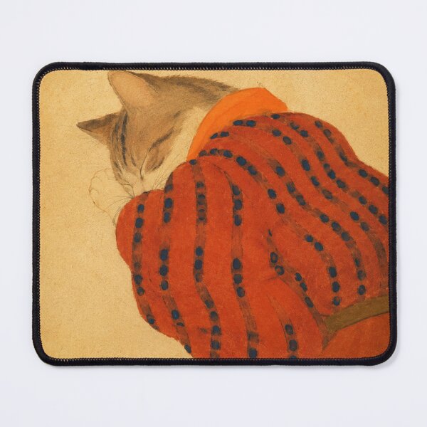 Item preview, Vintage Ukiyoe Sleeping Cat Bedroom Wall Decor designed and sold by bosamji.