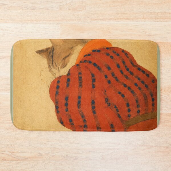 Item preview, Vintage Ukiyoe Sleeping Cat Bedroom Wall Decor designed and sold by bosamji.