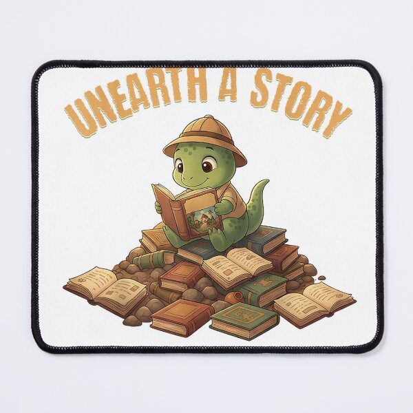 Item preview, Unearth a Story Dinosaur Reading Books Summer 2026 T-Shirt designed and sold by DArtfulStudio.