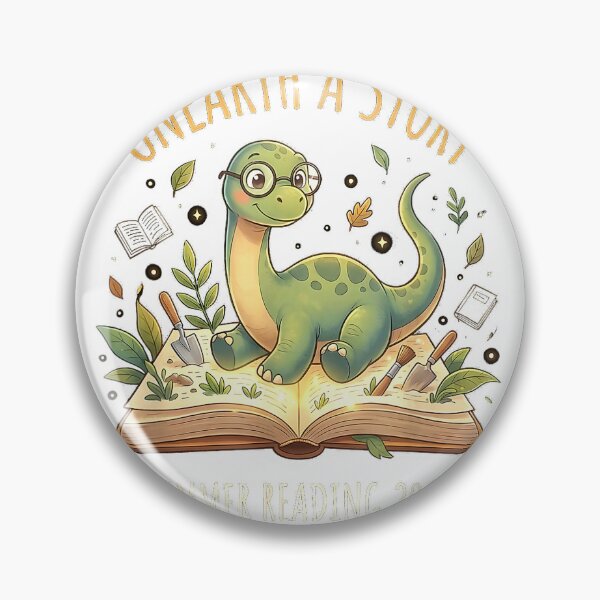 Item preview, Unearth a Story Summer Library Reading 2026 Dinosaur T-Shirt designed and sold by DArtfulStudio.