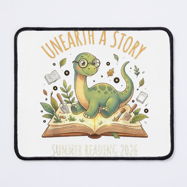 Item preview, Unearth a Story Summer Library Reading 2026 Dinosaur T-Shirt designed and sold by DArtfulStudio.