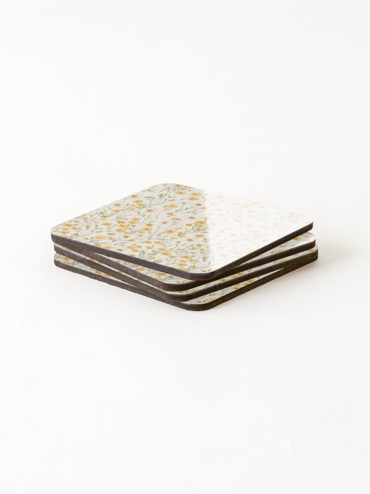 Thumbnail 4 of 5, Coasters (Set of 4), Flower pattern designed and sold by Differenceee.