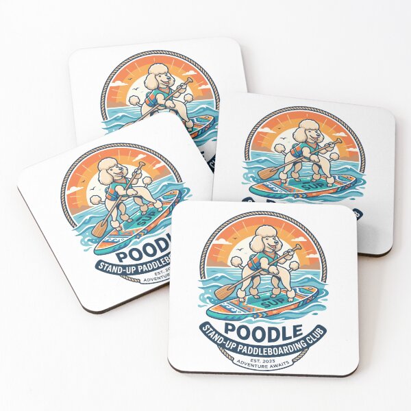 Item preview, Poodle Stand-Up Paddleboarding Ocean SUP Surf designed and sold by PictoVibe.