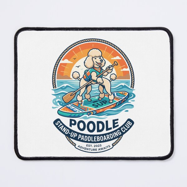Item preview, Poodle Stand-Up Paddleboarding Ocean SUP Surf designed and sold by PictoVibe.