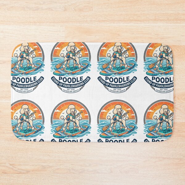 Item preview, Poodle Stand-Up Paddleboarding Ocean SUP Surf designed and sold by PictoVibe.