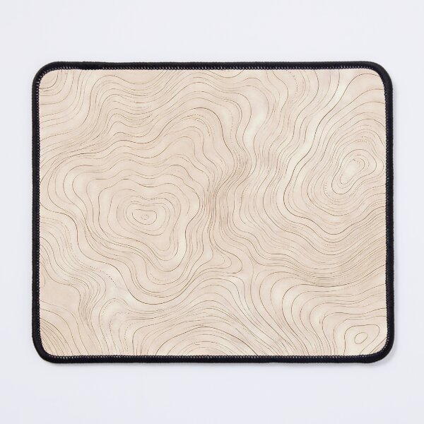 Item preview, Minimalist Topographic Map Contour Lines Cream Pattern designed and sold by Witsnu7356.